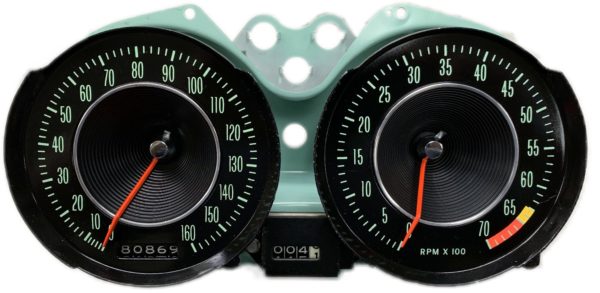 Restored 1964 Corvette Speedometer and Tachometer