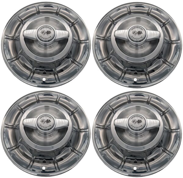 56-58 Corvette hubcaps with spinners 4