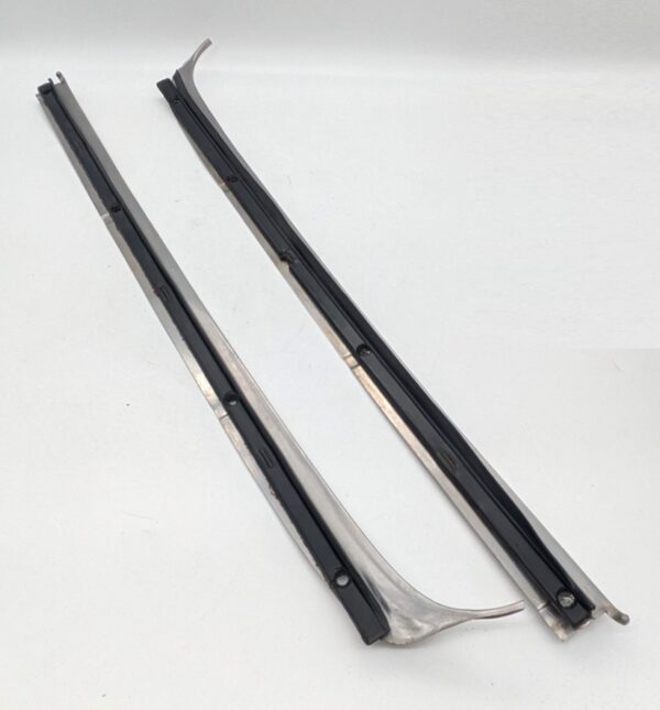 1964-1967 Corvette Coupe Original Outer Door Reveal Mouldings with Seals pic3