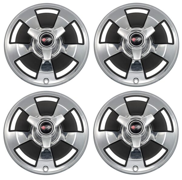 1966 Corvette NOS Hubcaps with Reproduction Spinners main
