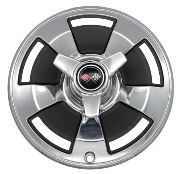 1966 Corvette NOS Hubcaps with Reproduction Spinners pic2