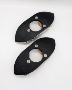 1958-1960 Corvette Rear Bumper Exhaust Retainers/Insulators main