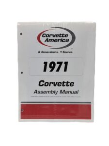 1971 Corvette Factory Assembly Manual main
