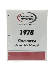 1978 Corvette Factory Assembly Manual main