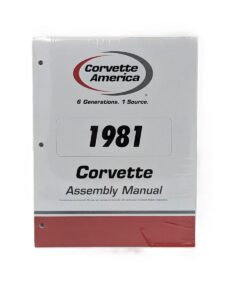 1981 Corvette Factory Assembly Manual main